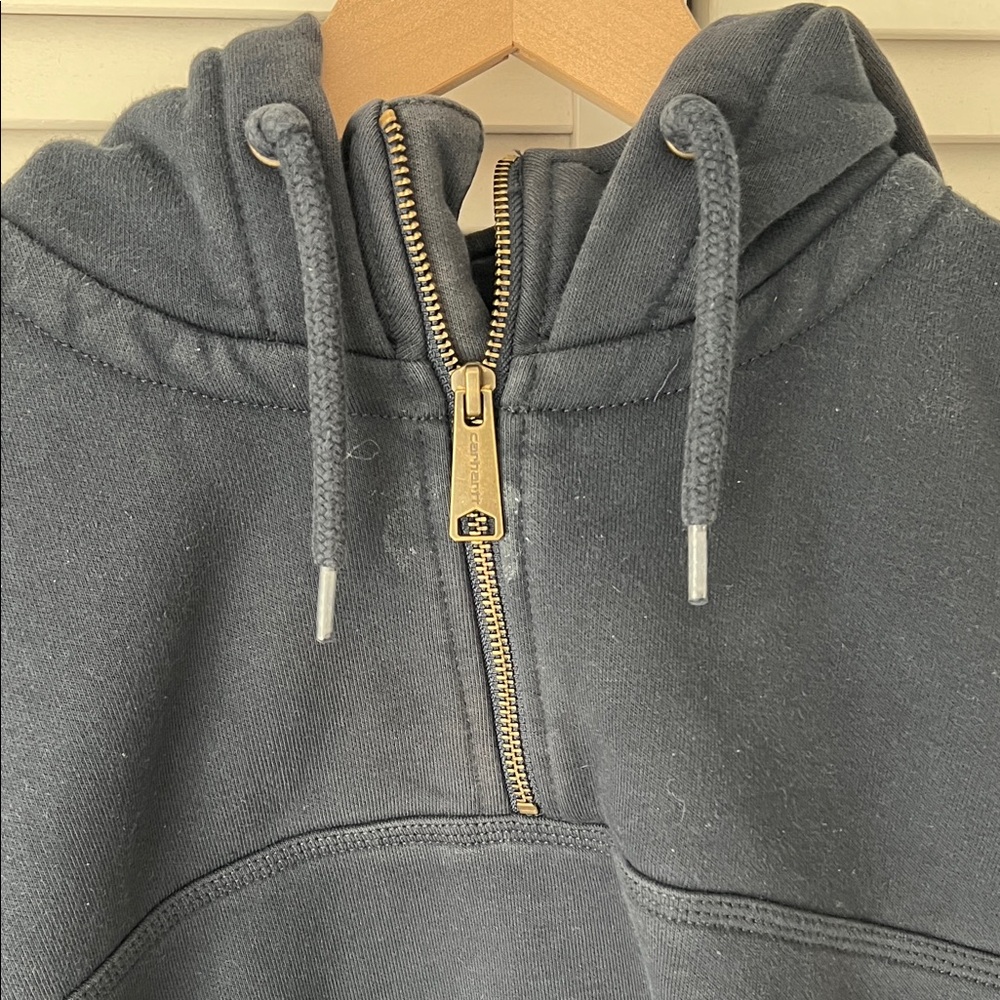 Carhartt Men's Navy Zip-Up Sweater Sz M - Picture 3 of 5